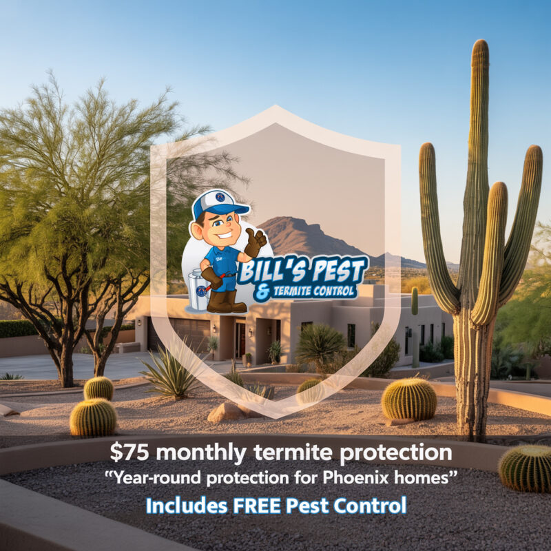 Termite Protection Sign $75 Termite Protection with Free Pest Control in Phoenix Az - Bills ...
