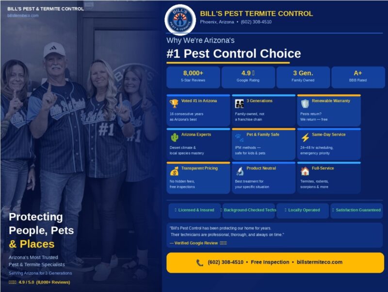 Bills Pest Termite Control Phoenix Az