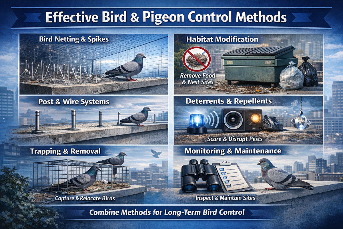 Bird and Pigeon Control Treatment Methods