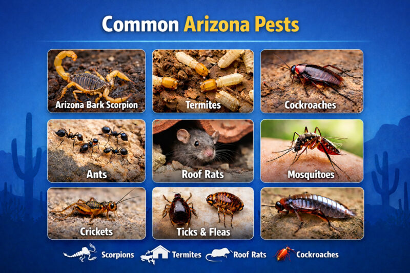 Common Pests in Central City Az - Downtown Phoenix Arizona