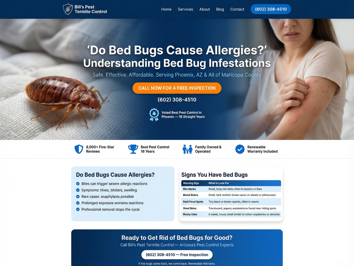 Do Bed Bugs Cause Allergies?