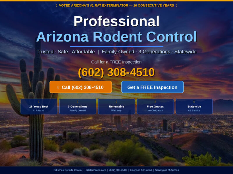 Professional Arizona Rodent Control