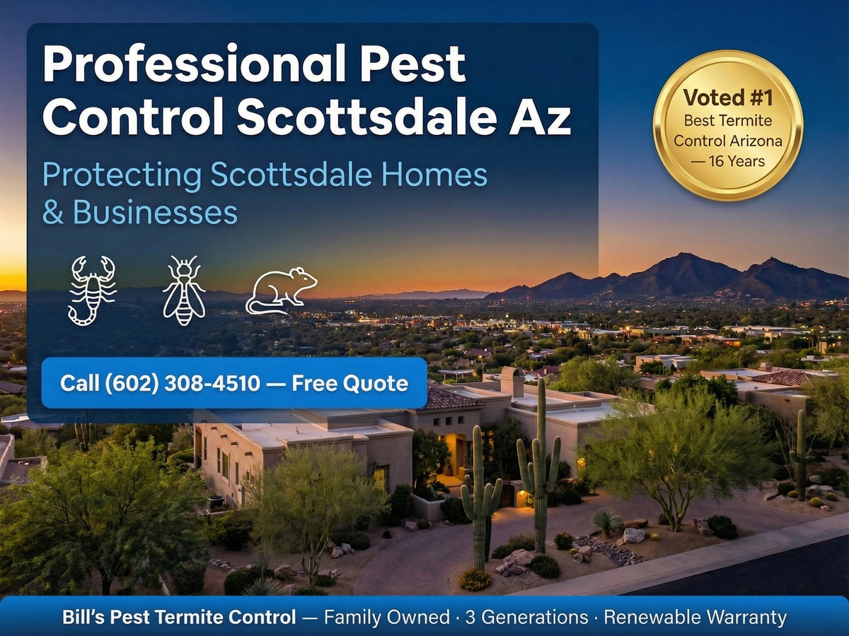 Professional Pest Control Scottsdale Az | Bills Pest Termite Control