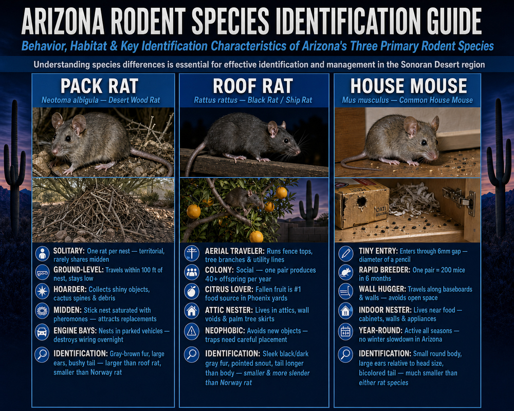 Proper ID is critical to successful Rodent Control in Surprise Az